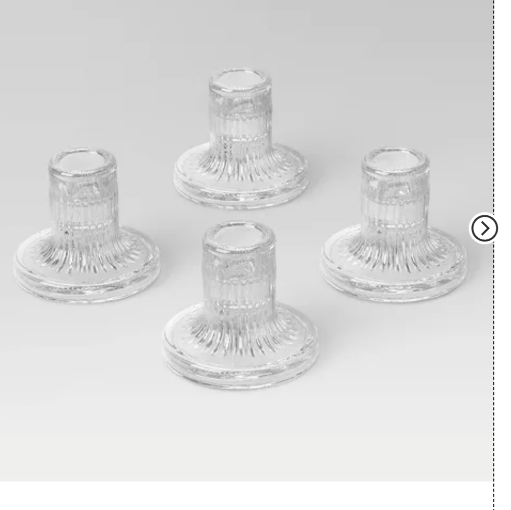 Room Essentials 4 pack taper candle holders